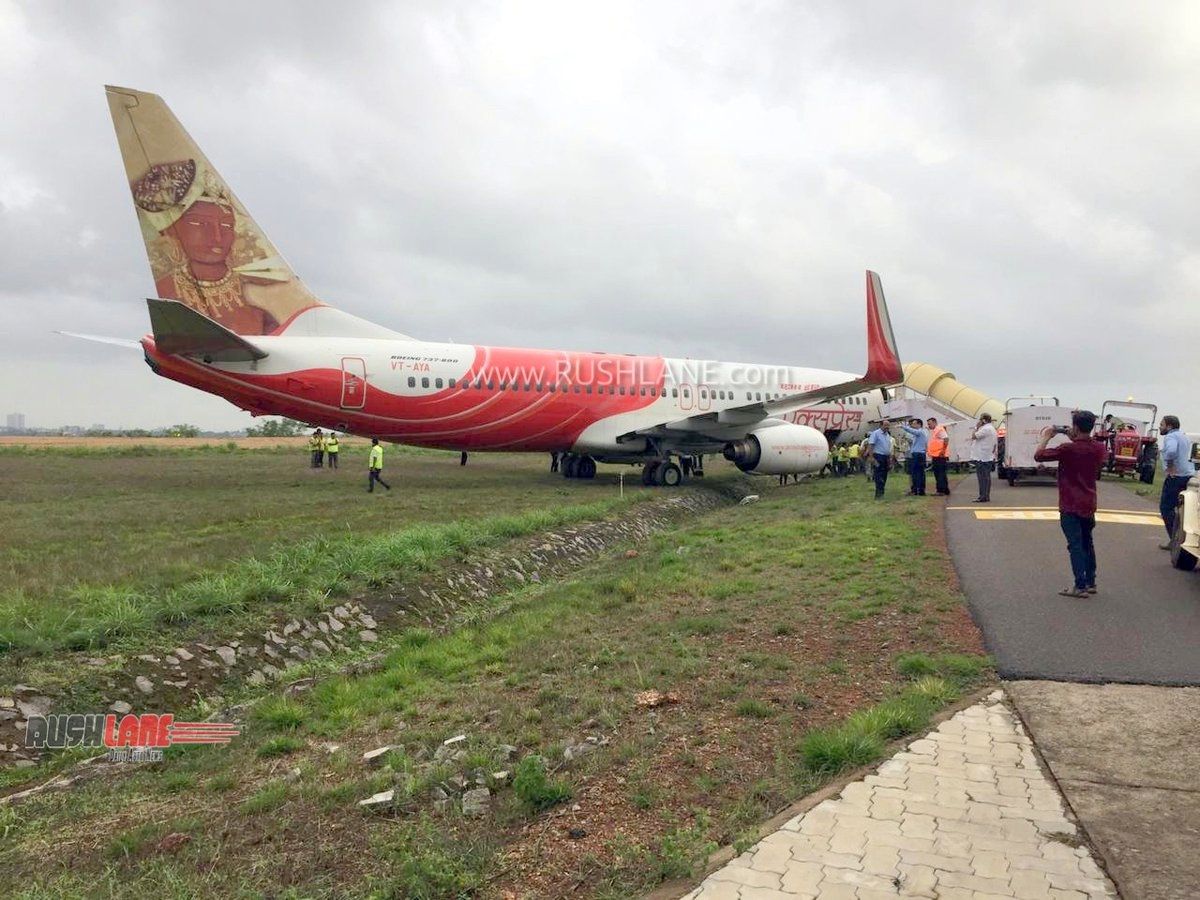 印度快運(yùn)航空一客機(jī)沖出跑道 183名乘客成功脫困