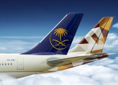 沙特阿拉伯的空運(yùn)阿提哈德航空和沙特阿拉伯航空拓展合作伙伴關(guān)系（附圖）