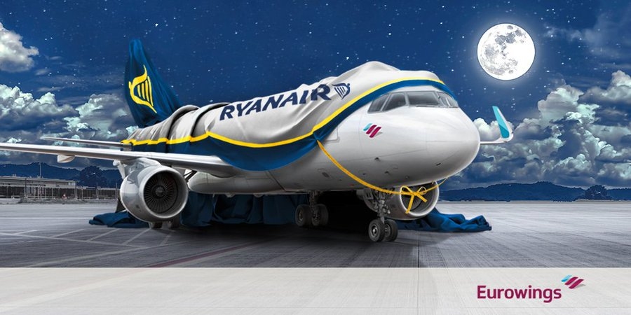 Eurowings航空發(fā)布的萬圣節(jié)惡搞裝扮