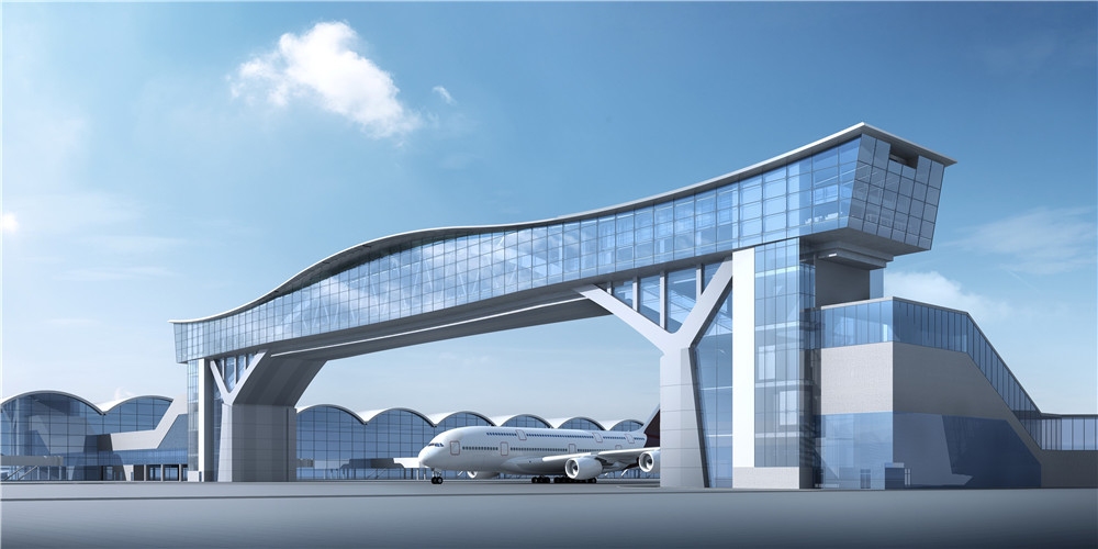 全球最長機場禁區(qū)行人天橋 香港機場天際走廊年中建成