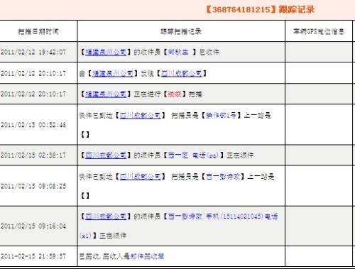 申通e物流快遞查詢