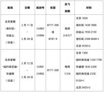 香港空運公司-國航調(diào)整美國航線 洛杉磯、舊金山等四城市不斷航（附圖）