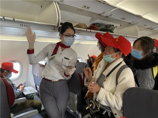 運費報價-紅土航空再次執(zhí)飛復工包機 運送133名云南復工人員從昆明抵達無錫（附圖）